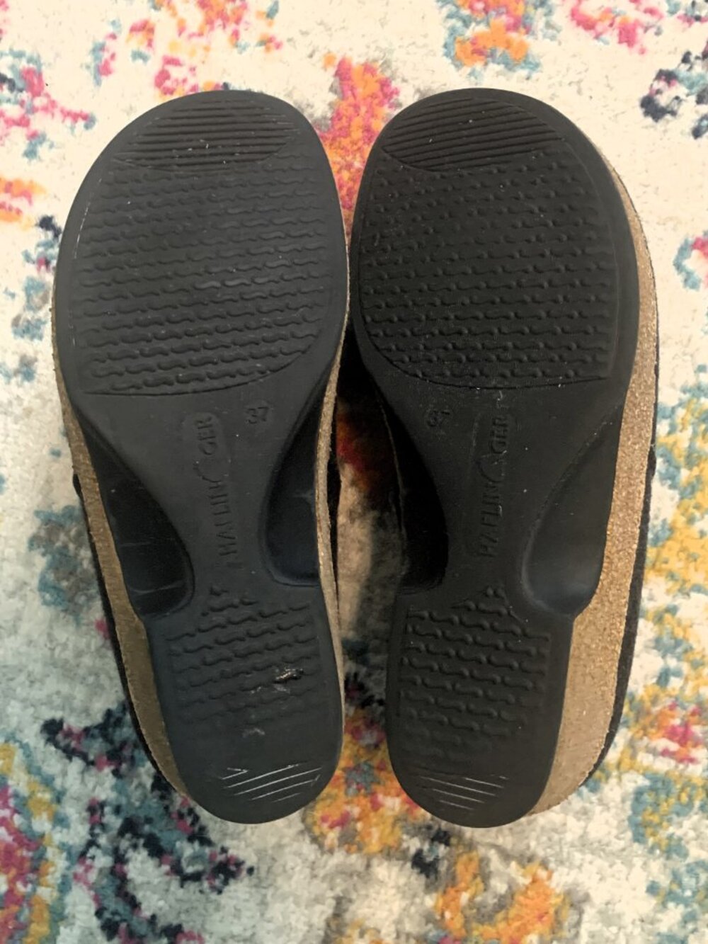 Haflinger dark gray closed slip in clogs size 37 - Picture 4 of 6